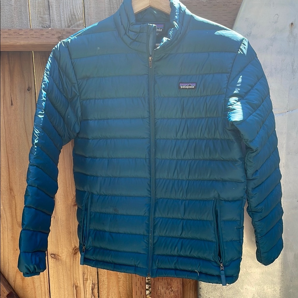 Patagonia Blue Puffer Jacket